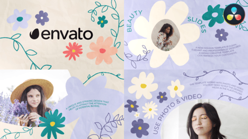 Flowers Slides | DaVinci Resolve