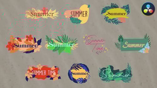 Floral Titles for DaVinci Resolve