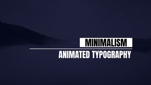 Clean Minimal Typography Titles & Lower Thirds Pack