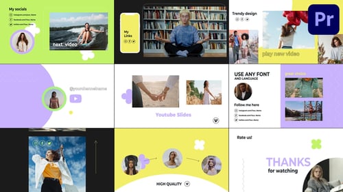 Stylische Slides für soziale Medien | Premiere Pro MOGRT