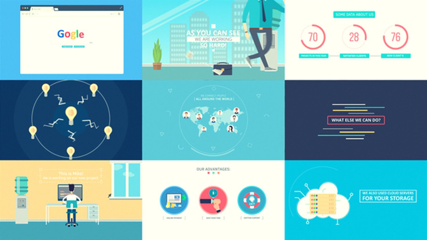 Professional Animated Explainer Video Elements for Business, Product ...
