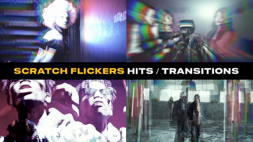 Scratch Flickers Hits and Transitions | Premiere Pro