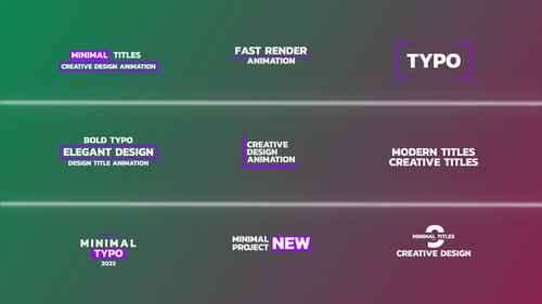 Minimal Titles | FCPX