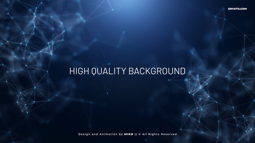 Futuristic Blue Digital Network Connection Background