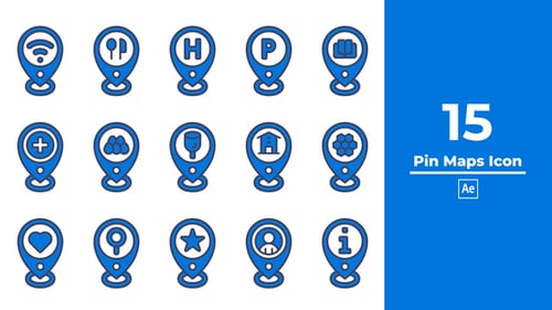 Pin Maps Icon After Effect