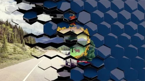 Geometric Hex Tile Reveal Transition