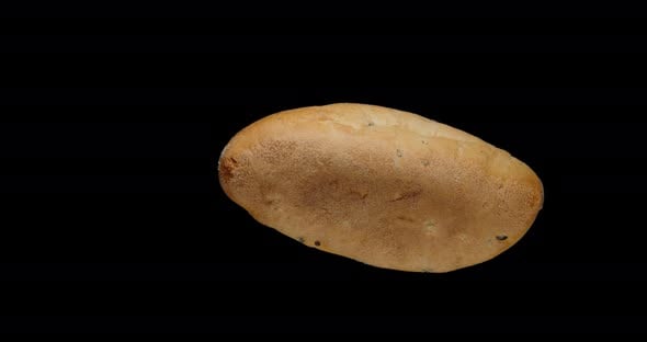Freshly Baked Wheat Bread, Rotation Around, Alpha Channel, Food Stock ...