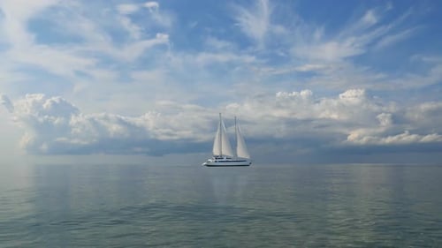 Sea, Sail And Clouds