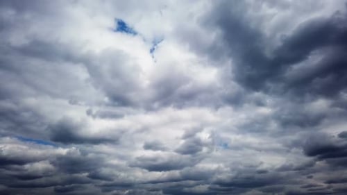 Dramatic Grey Clouds Moving in a Time Lapse
