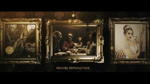 Elegant Ornate Gold Photo Gallery Slideshow