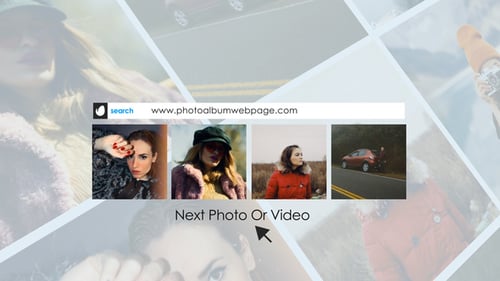 Digital Photo Album Search Bar Slideshow