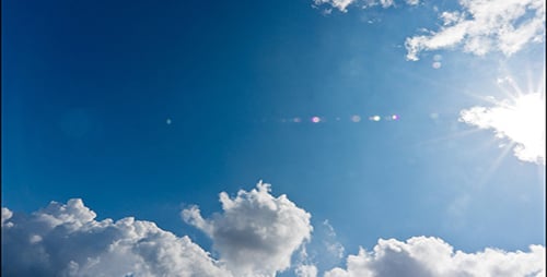 Sky, Sun and Clouds Time Lapse 1 - 3K Resolution