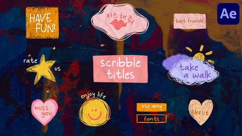 Scribble Lyric Titles for After Effects