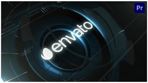 Dynamic Futuristic Digital Logo Reveal