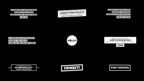 Modern Titles | After Effects