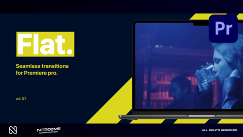 Flat Transitions Vol. 01 für Premiere Pro