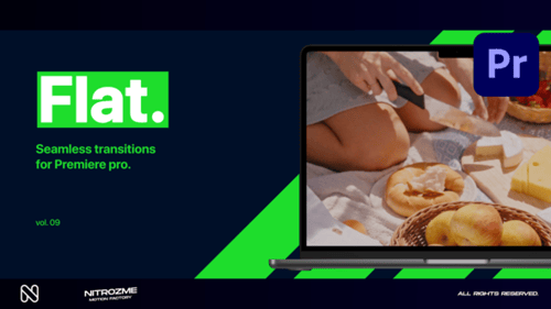 Flat Transitions Vol. 09 for Premiere Pro