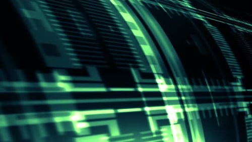 Animated Futuristic Glowing Data Grid Background