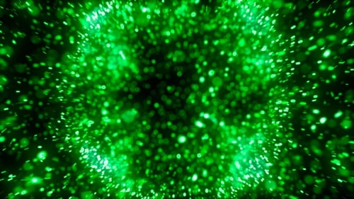 Explosion grüner Partikel V2