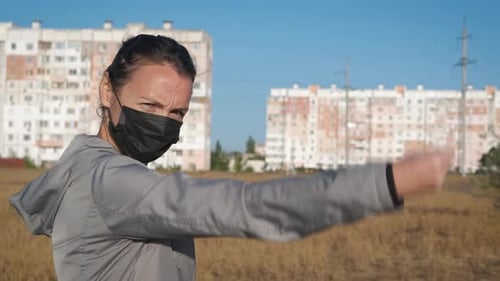 Woman with Strong Hand Muscles.