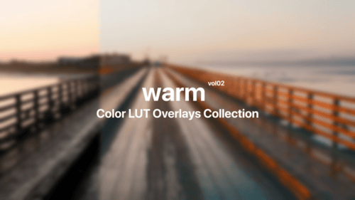 Warm Cinematic Color Grading Overlays Collection
