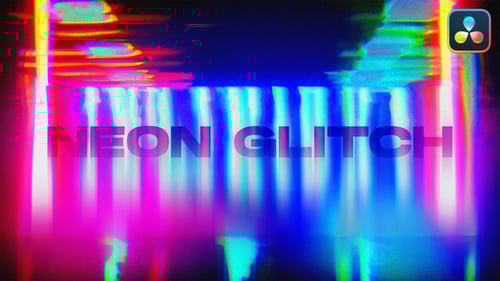 Neon Glitch Transitions | DaVinci Resolve