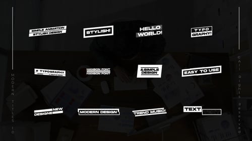 Modern Titles 2.0 | MOGRT