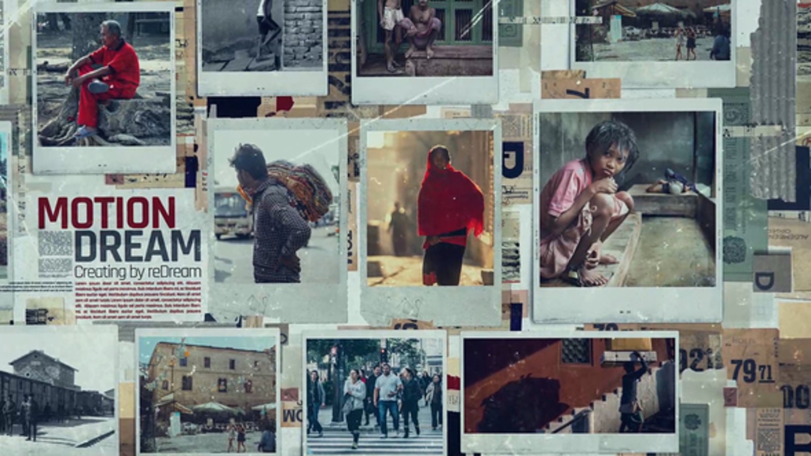 Retro Collage Photo Display with Text Animation, Openers ft ...