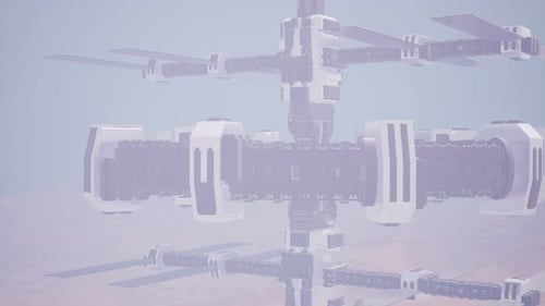 Colony on Mars Planet