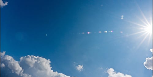 Time Lapse of White Clouds in Blue Sky