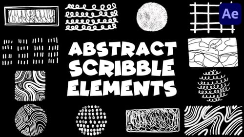 Brush Abstract Scribble Elements | After Effects