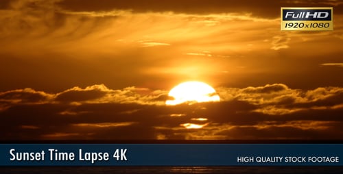 Sunset Time Lapse 4K