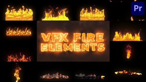 VFX Fire Elements for Premiere Pro