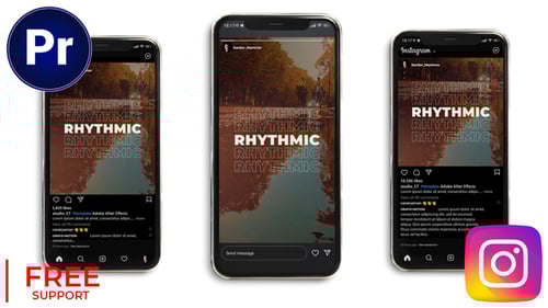 Fast Rhythmic Typography Instagram MOGRT