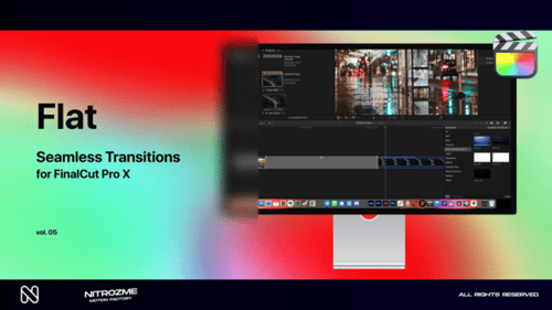 Flat Seamless Video Transitions Pack