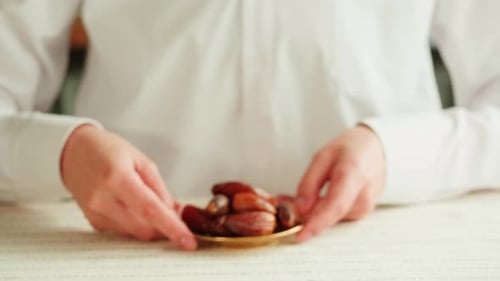 Dates Closeup Dry Fruits Vegetarian Food