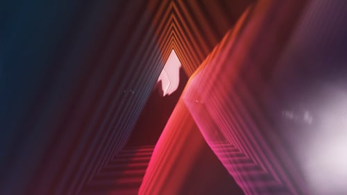 Dynamic Geometric Tunnel Logo Reveal