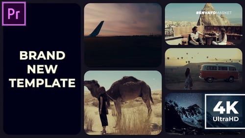 Abridor de presentaciones de diapositivas con galería de pantalla dividida | MOGRT