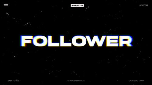 Dynamic Glitch Text Animations with Rhythmic Movement