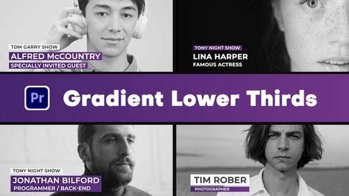 Simple Gradient Lower Thirds