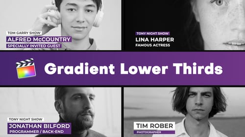 Simple Gradient Lower Thirds | FCPX