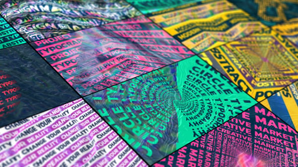 Colorful Abstract Typography, Titles ft. typography loop & text ...