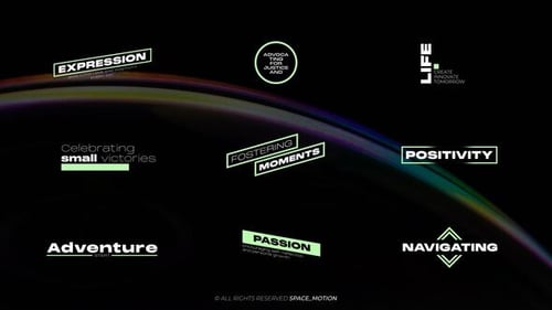 Dynamic Clean Titles with Geometric Motion Graphics