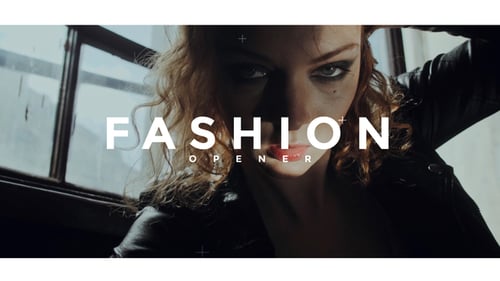 Dynamic Fashion Opener with Glitch Effects and Modern Typography