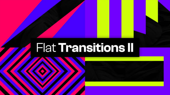 Flat Dynamic Geometric Video Transitions Pack, Broadcast Packages ft ...