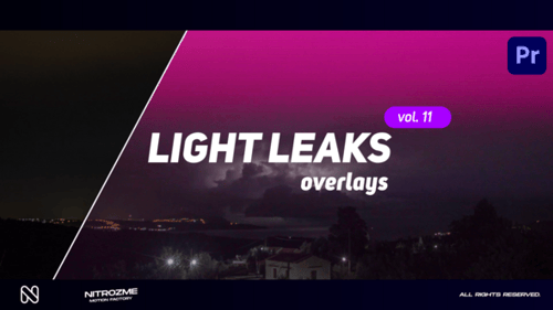 Light Leaks Overlays Vol. 11 for Premiere Pro