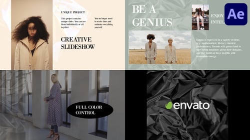Elegant Minimalist Presentation Slideshow for Creative Projects