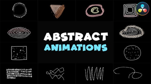 Abstract Scribble Animations | DaVinci Resolve