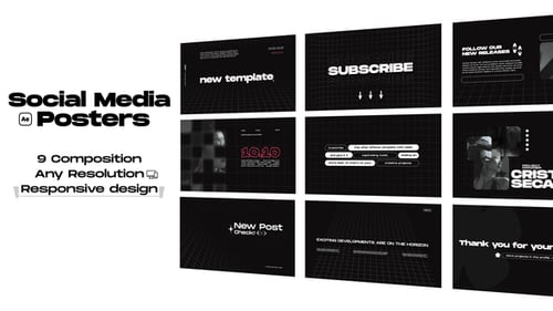 Social Media Posters / AE