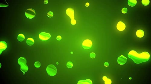 Abstract Futuristic Glow Fluid Green Background